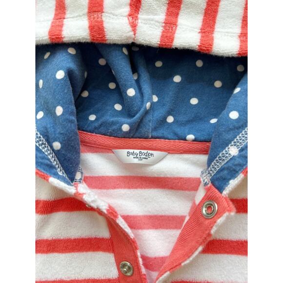 Baby Boden Hooded Terry Swim Cover Size 3-4y - Picture 4 of 4
